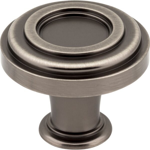 Jeffrey Alexander 1-3/8" Diameter Brushed Pewter Ring Lafayette Cabinet Knob 317BNBDL - main